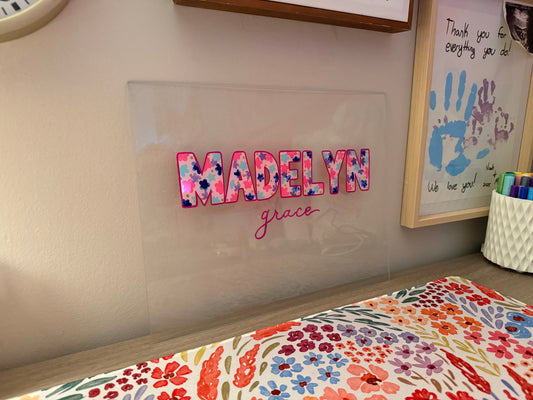 Custom Glass Name Painting